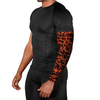 Polynesia Lava Monster Cosplay Arm Sleeves Fiery Glowing Volcano Crack Pattern DT05 - Polynesian Pride