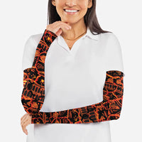 Polynesia Lava Monster Cosplay Arm Sleeves Fiery Glowing Volcano Crack Pattern DT05 - Polynesian Pride