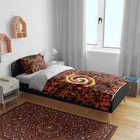 Polynesia Lava Monster Cosplay Bedding Set Fiery Glowing Volcano Crack Pattern DT05 - Polynesian Pride