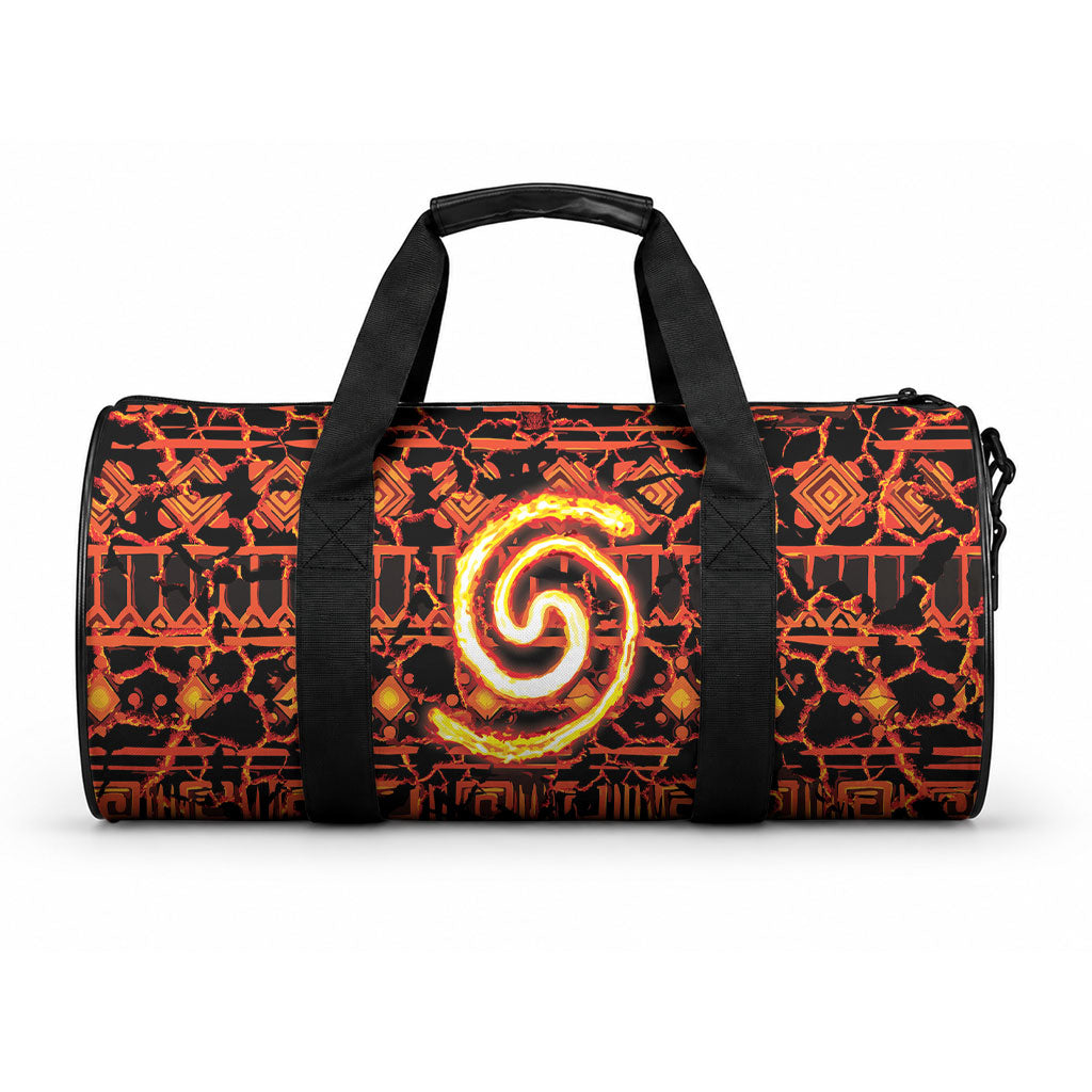 Polynesia Lava Monster Cosplay Duffle Bag Fiery Glowing Volcano Crack Pattern DT05 One size Red - Polynesian Pride