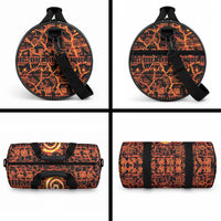 Polynesia Lava Monster Cosplay Duffle Bag Fiery Glowing Volcano Crack Pattern DT05 - Polynesian Pride
