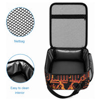 Polynesia Lava Monster Cosplay Lunch Bag Fiery Glowing Volcano Crack Pattern DT05 - Polynesian Pride