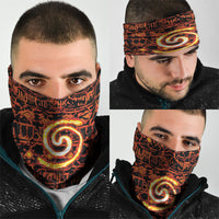Polynesia Lava Monster Cosplay Neck Gaiter Fiery Glowing Volcano Crack Pattern DT05 - Polynesian Pride