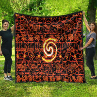 Polynesia Lava Monster Cosplay Quilt Fiery Glowing Volcano Crack Pattern DT05 - Polynesian Pride
