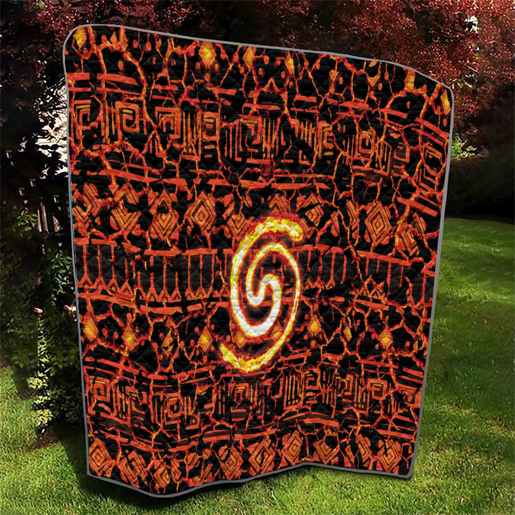 Polynesia Lava Monster Cosplay Quilt Fiery Glowing Volcano Crack Pattern DT05 - Polynesian Pride