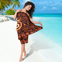 Polynesia Lava Monster Cosplay Sarong Fiery Glowing Volcano Crack Pattern DT05 - Polynesian Pride
