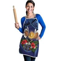 Samoa Manuia Le Kerisimasi Apron Jesus Hands Bethlehem Star Hibiscus DT05 - Polynesian Pride