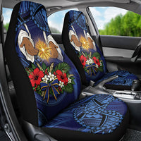 Samoa Manuia Le Kerisimasi Car Seat Cover Jesus Hands Bethlehem Star Hibiscus DT05 - Polynesian Pride