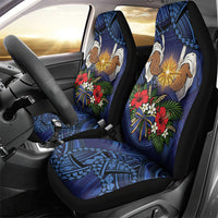 Samoa Manuia Le Kerisimasi Car Seat Cover Jesus Hands Bethlehem Star Hibiscus DT05 - Polynesian Pride