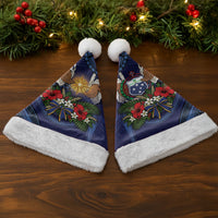 Samoa Manuia Le Kerisimasi Christmas Santa Hat Jesus Hands Bethlehem Star Hibiscus DT05 - Polynesian Pride