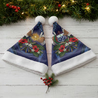 Samoa Manuia Le Kerisimasi Christmas Santa Hat Jesus Hands Bethlehem Star Hibiscus DT05 - Polynesian Pride