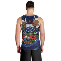 Samoa Manuia Le Kerisimasi Men Tank Top Jesus Hands Bethlehem Star Hibiscus DT05 - Polynesian Pride