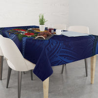 Samoa Manuia Le Kerisimasi Tablecloth Jesus Hands Bethlehem Star Hibiscus DT05 - Polynesian Pride