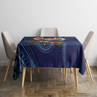 Samoa Manuia Le Kerisimasi Tablecloth Jesus Hands Bethlehem Star Hibiscus DT05 - Polynesian Pride
