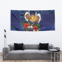 Samoa Manuia Le Kerisimasi Tapestry Jesus Hands Bethlehem Star Hibiscus DT05 - Polynesian Pride