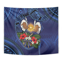 Samoa Manuia Le Kerisimasi Tapestry Jesus Hands Bethlehem Star Hibiscus DT05 - Polynesian Pride