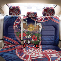 American Samoa Manuia Le Kerisimasi Back Car Seat Cover Jesus Hands Bethlehem Star Hibiscus DT05 - Polynesian Pride