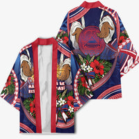 American Samoa Manuia Le Kerisimasi Kimono Jesus Hands Bethlehem Star Hibiscus DT05 - Polynesian Pride