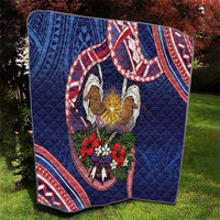American Samoa Manuia Le Kerisimasi Quilt Jesus Hands Bethlehem Star Hibiscus DT05 - Polynesian Pride