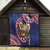 American Samoa Manuia Le Kerisimasi Quilt Jesus Hands Bethlehem Star Hibiscus DT05 - Polynesian Pride