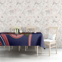 American Samoa Manuia Le Kerisimasi Tablecloth Jesus Hands Bethlehem Star Hibiscus DT05 - Polynesian Pride