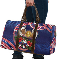 American Samoa Manuia Le Kerisimasi Travel Bag Jesus Hands Bethlehem Star Hibiscus DT05 - Polynesian Pride