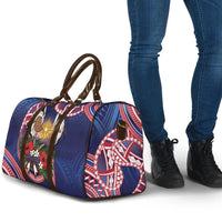 American Samoa Manuia Le Kerisimasi Travel Bag Jesus Hands Bethlehem Star Hibiscus DT05 - Polynesian Pride