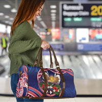 American Samoa Manuia Le Kerisimasi Travel Bag Jesus Hands Bethlehem Star Hibiscus DT05 - Polynesian Pride