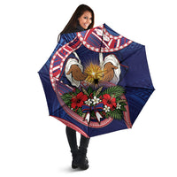 American Samoa Manuia Le Kerisimasi Umbrella Jesus Hands Bethlehem Star Hibiscus DT05 - Polynesian Pride
