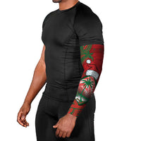 Guam Christmas Arm Sleeves Chamorro Seal Hat Santa Tribal Waves - Polynesian Pride