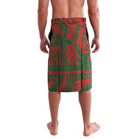 Guam Christmas Lavalava Chamorro Seal Hat Santa Tribal Waves - Polynesian Pride