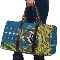 Nauru Christmas Travel Bag Frigatebird Bird Santa Tribal Waves DT05 - Polynesian Pride