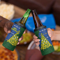 Solomon Islands Christmas 4 in 1 Can Cooler Tumbler Seashell Xmas Tree Tribal Waves - Polynesian Pride