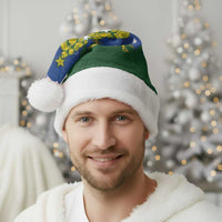Solomon Islands Christmas Santa Hat Seashell Xmas Tree Tribal Waves - Polynesian Pride