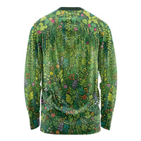 Polynesia Mother Nature Long Sleeve Shirt Glowing Heart Spiral Tropical Vine Floral DT05 - Polynesian Pride