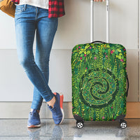 Polynesia Mother Nature Luggage Cover Glowing Heart Spiral Tropical Vine Floral DT05 - Polynesian Pride