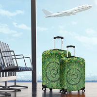 Polynesia Mother Nature Luggage Cover Glowing Heart Spiral Tropical Vine Floral DT05 - Polynesian Pride