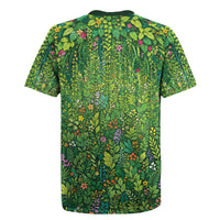 Polynesia Mother Nature Rugby Jersey Glowing Heart Spiral Tropical Vine Floral DT05 - Polynesian Pride