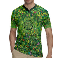 Polynesia Mother Nature Rugby Jersey Glowing Heart Spiral Tropical Vine Floral DT05 - Polynesian Pride