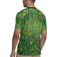 Polynesia Mother Nature Rugby Jersey Glowing Heart Spiral Tropical Vine Floral DT05 - Polynesian Pride