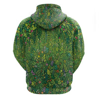Polynesia Mother Nature Zip Hoodie Glowing Heart Spiral Tropical Vine Floral DT05 - Polynesian Pride