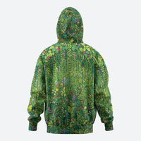 Polynesia Mother Nature Zip Hoodie Glowing Heart Spiral Tropical Vine Floral DT05 - Polynesian Pride