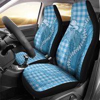 Blue Hawaii Palaka Cowboy Turtle Car Seat Cover Hawaiian Paniolo Puakenikeni Maile Lei DT05 - Polynesian Pride