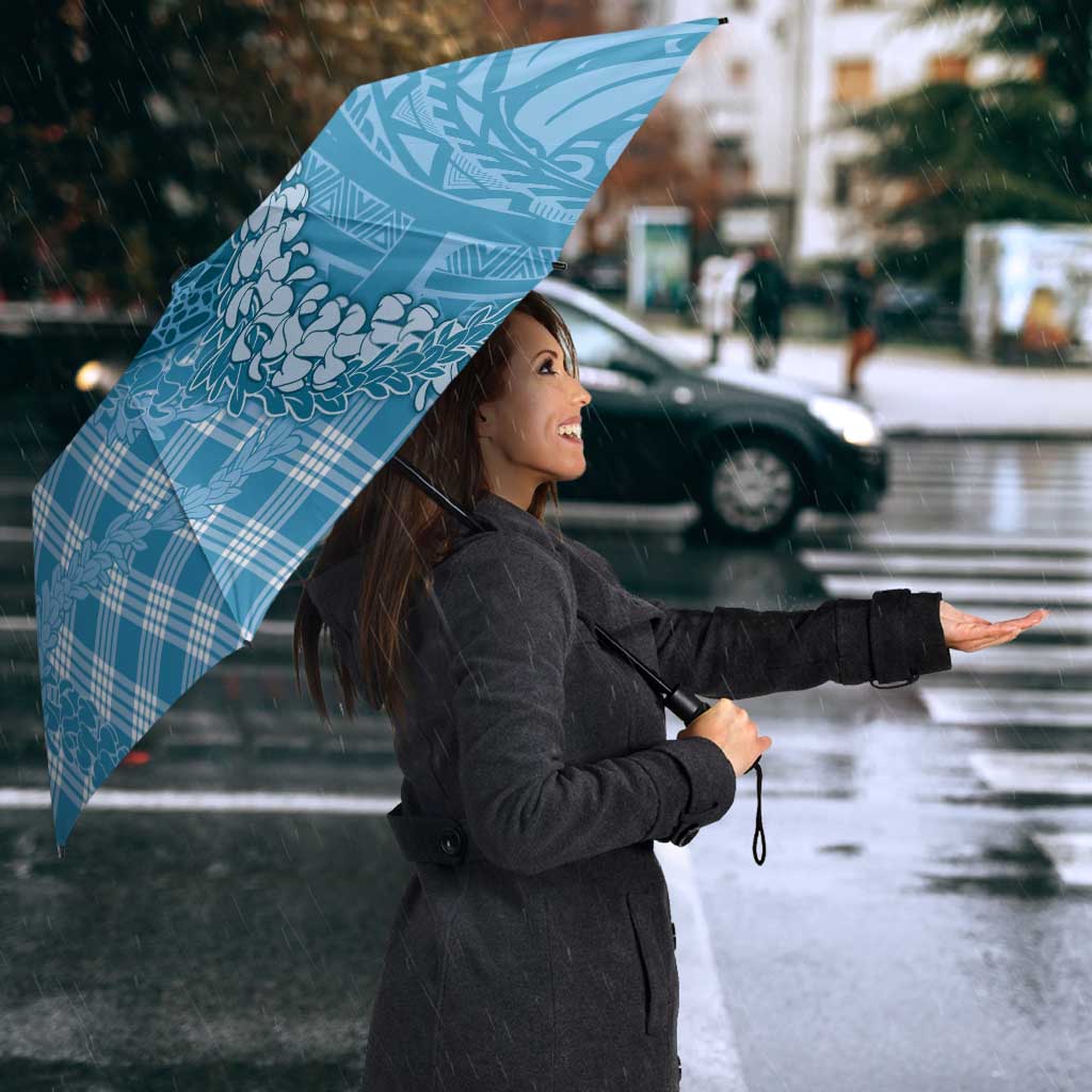 Blue Hawaii Palaka Cowboy Turtle Umbrella Hawaiian Paniolo Puakenikeni Maile Lei - Polynesian Pride