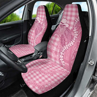 Pink Hawaii Palaka Cowboy Turtle Car Seat Cover Hawaiian Paniolo Puakenikeni Maile Lei DT05 - Polynesian Pride