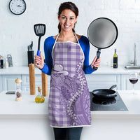Purple Hawaii Palaka Cowboy Turtle Apron Hawaiian Paniolo Puakenikeni Maile Lei - Polynesian Pride
