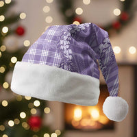 Purple Hawaii Palaka Cowboy Turtle Christmas Santa Hat Hawaiian Paniolo Puakenikeni Maile Lei - Polynesian Pride