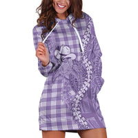 Purple Hawaii Palaka Cowboy Turtle Hoodie Dress Hawaiian Paniolo Puakenikeni Maile Lei DT05 Purple - Polynesian Pride