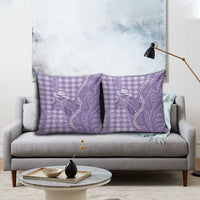 Purple Hawaii Palaka Cowboy Turtle Pillow Cover Hawaiian Paniolo Puakenikeni Maile Lei - Polynesian Pride