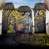 Tokelau Back Car Seat Cover National Badge Waves Style